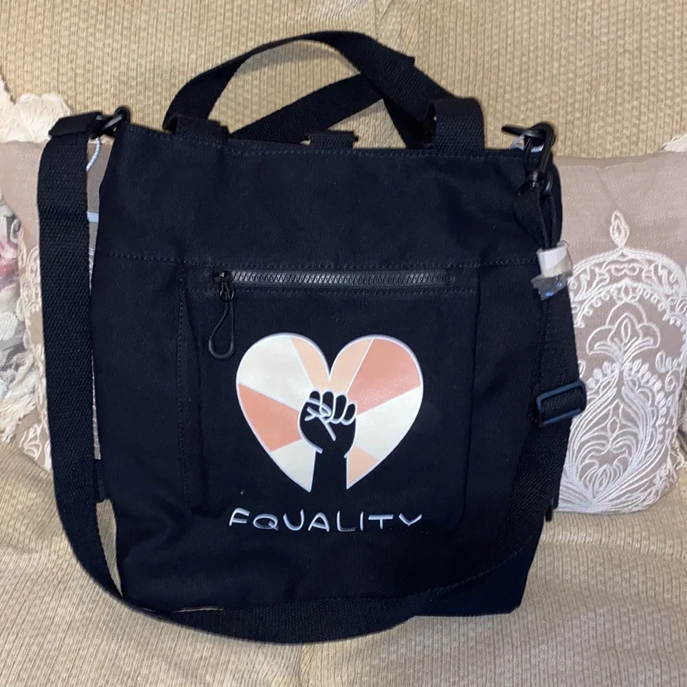 ♣️NWT Equality w/Fist Canvas Tote/Shoulder Bag